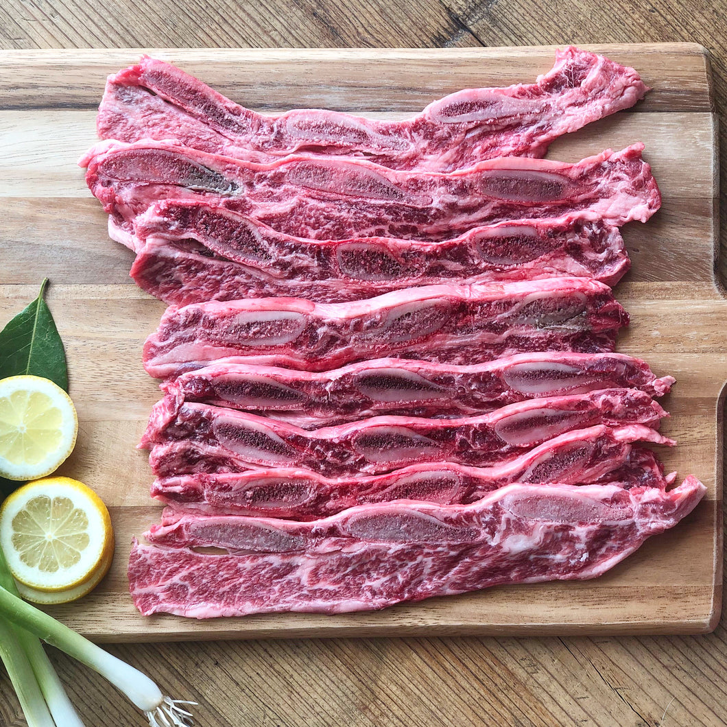 Dry-Aged Beef Flanken-Cut (Korean-Style) Short Rib (1#) – Peterson ...