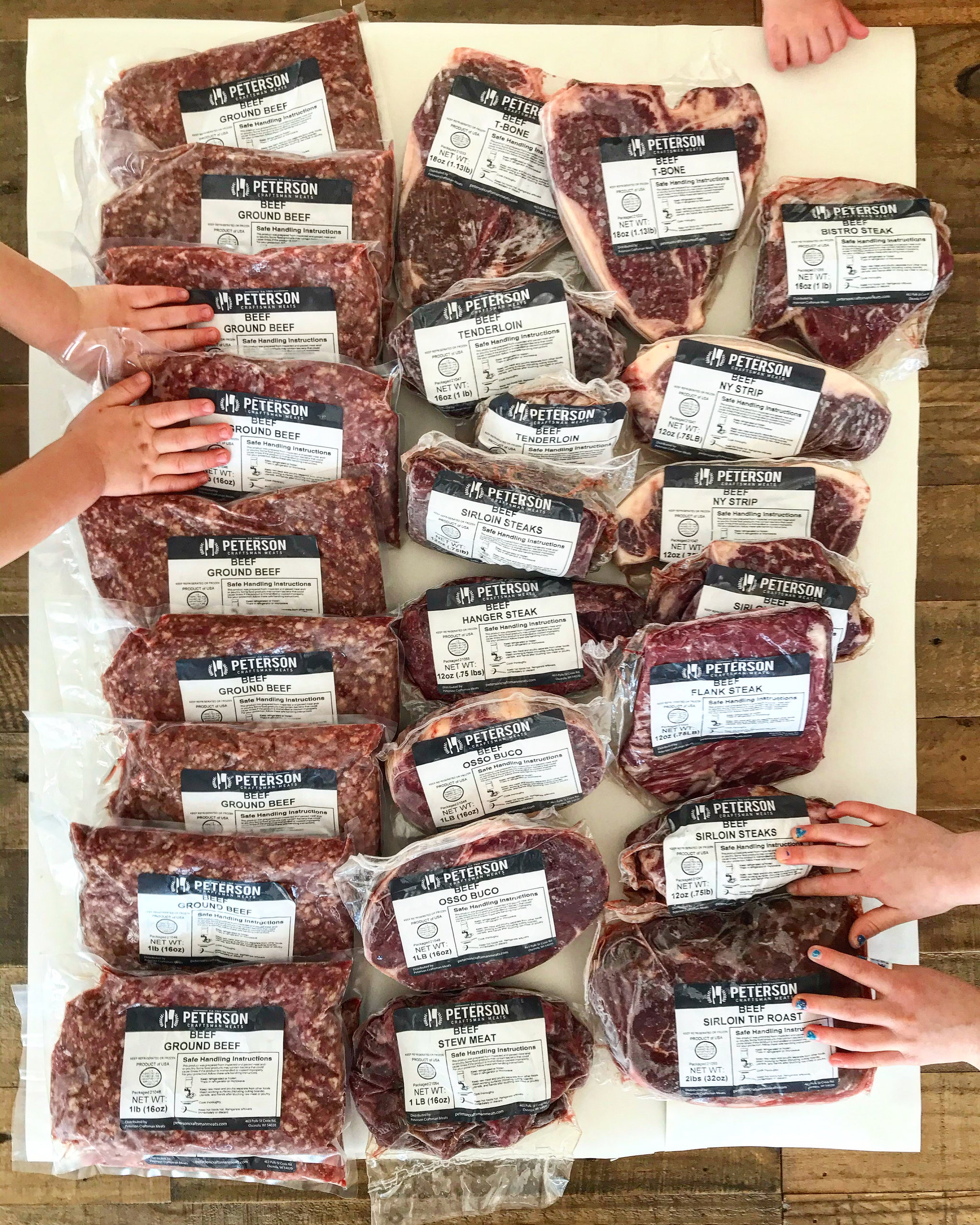 Craft Beef Dry-Aged Beef Bundle (20lbs) | Free Shipping – Peterson Craft Meats